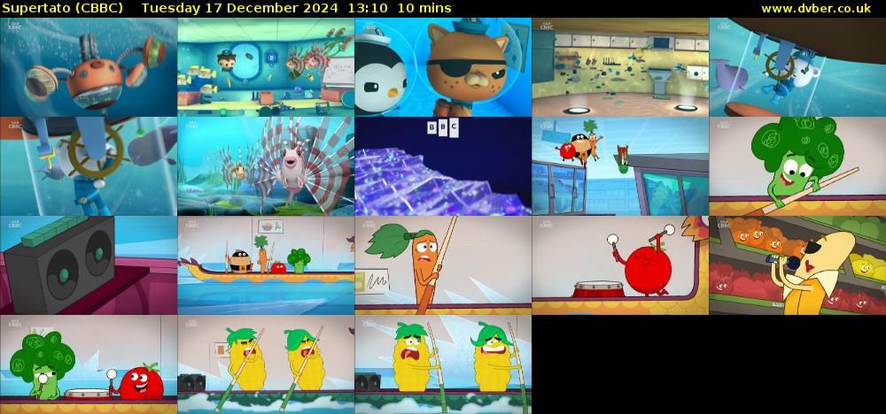 Supertato (CBBC) Tuesday 17 December 2024 13:10 - 13:20