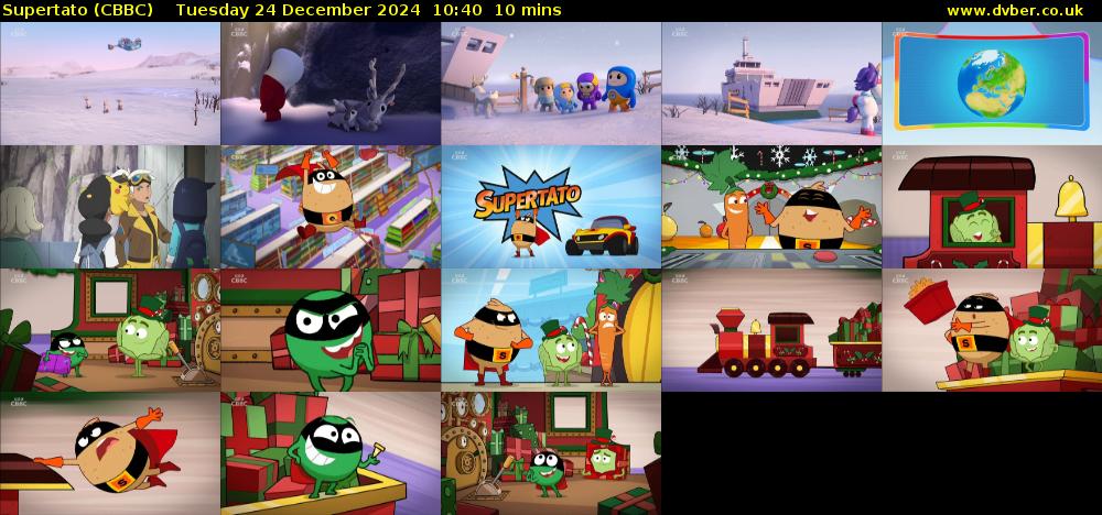 Supertato (CBBC) Tuesday 24 December 2024 10:40 - 10:50