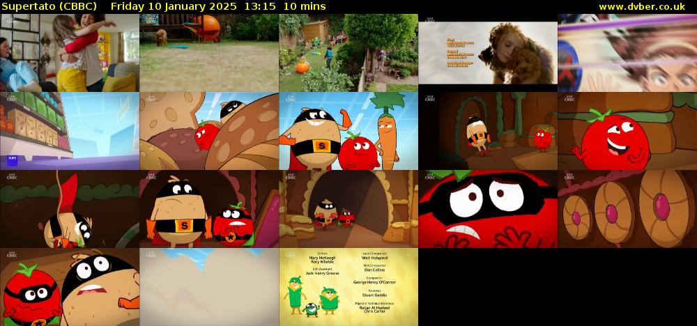 Supertato (CBBC) Friday 10 January 2025 13:15 - 13:25
