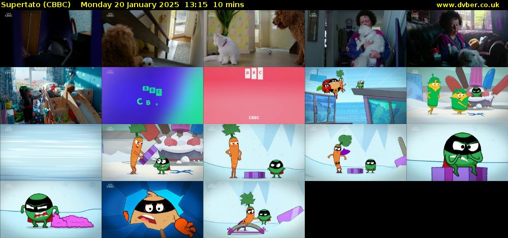 Supertato (CBBC) Monday 20 January 2025 13:15 - 13:25