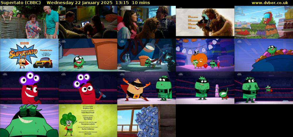 Supertato (CBBC) Wednesday 22 January 2025 13:15 - 13:25
