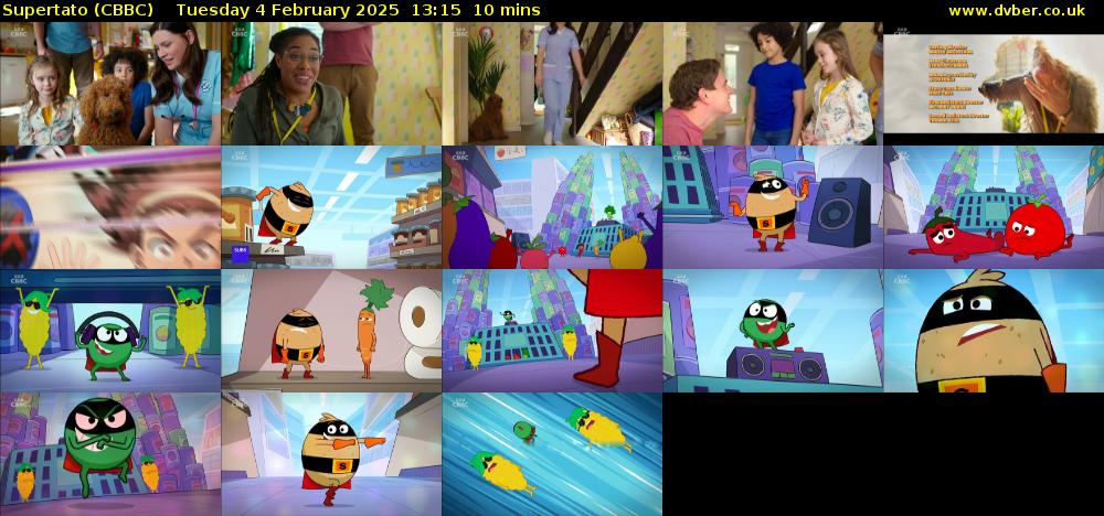 Supertato (CBBC) Tuesday 4 February 2025 13:15 - 13:25