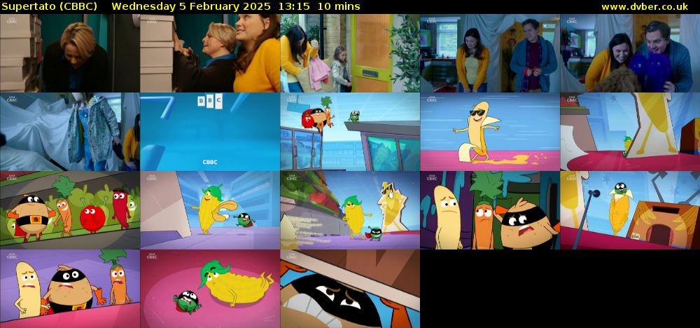 Supertato (CBBC) Wednesday 5 February 2025 13:15 - 13:25