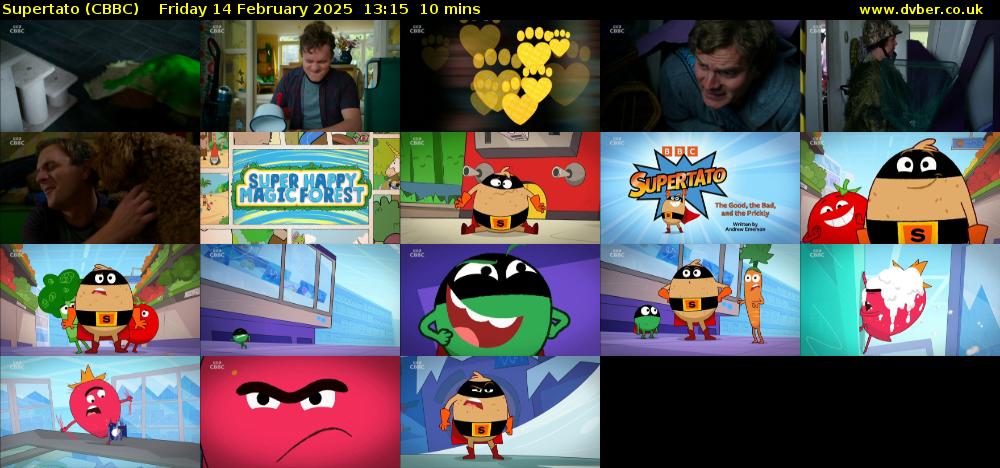 Supertato (CBBC) Friday 14 February 2025 13:15 - 13:25