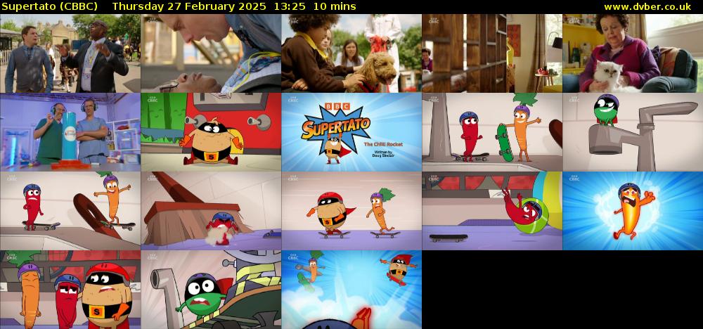 Supertato (CBBC) Thursday 27 February 2025 13:25 - 13:35