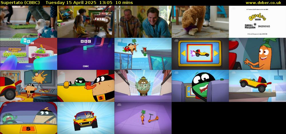 Supertato (CBBC) Tuesday 15 April 2025 13:05 - 13:15