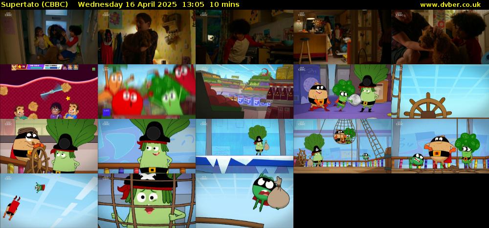 Supertato (CBBC) Wednesday 16 April 2025 13:05 - 13:15