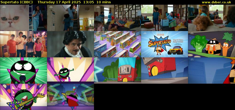 Supertato (CBBC) Thursday 17 April 2025 13:05 - 13:15
