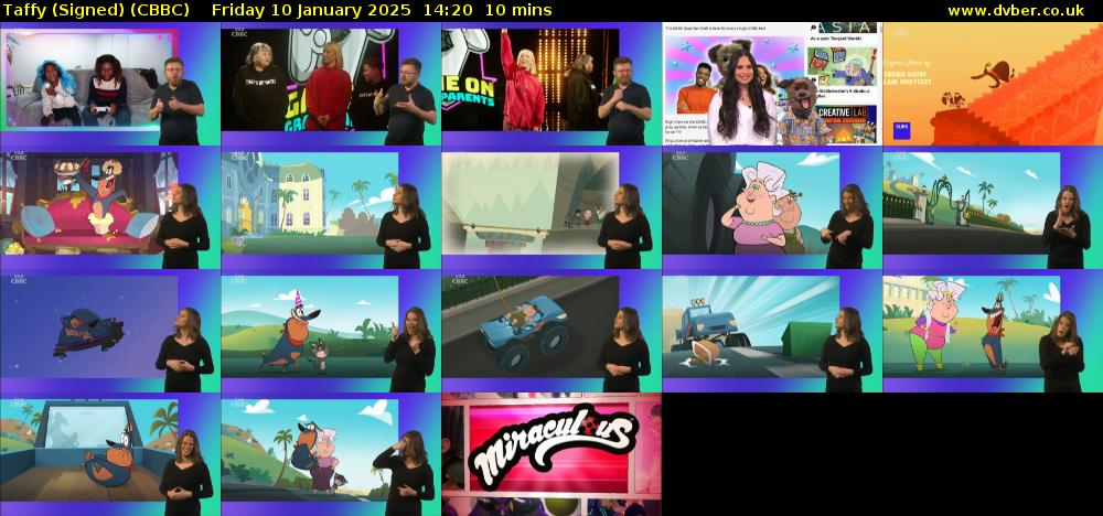 Taffy (Signed) (CBBC) Friday 10 January 2025 14:20 - 14:30