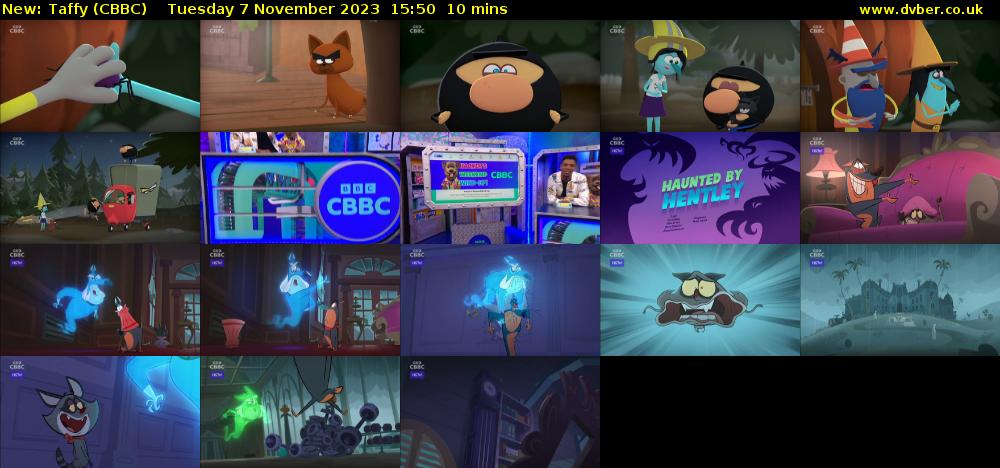 Taffy (CBBC) Tuesday 7 November 2023 15:50 - 16:00