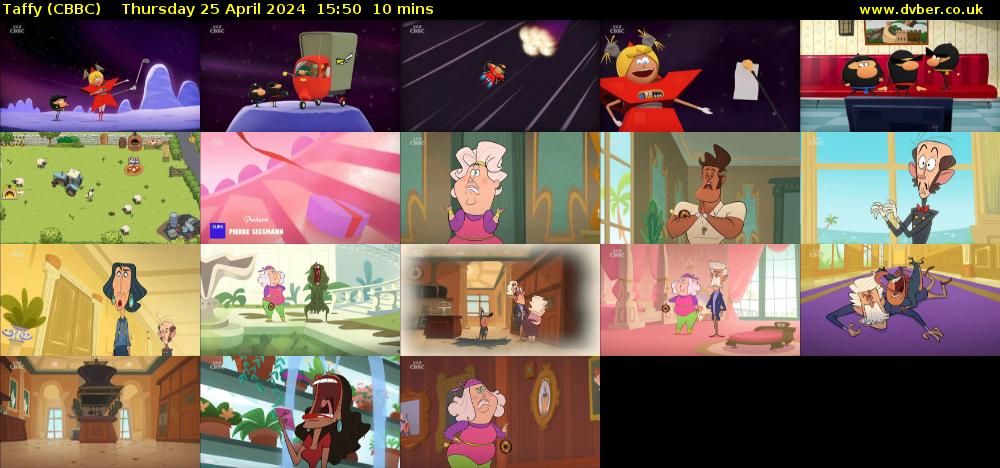 Taffy (CBBC) Thursday 25 April 2024 15:50 - 16:00