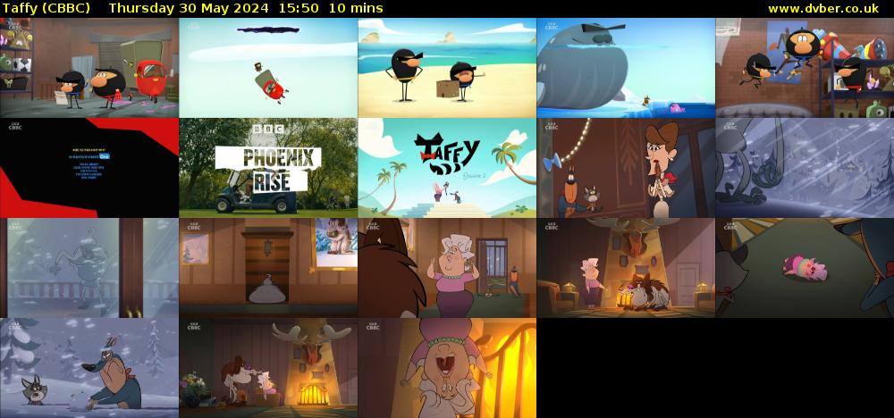 Taffy (CBBC) Thursday 30 May 2024 15:50 - 16:00