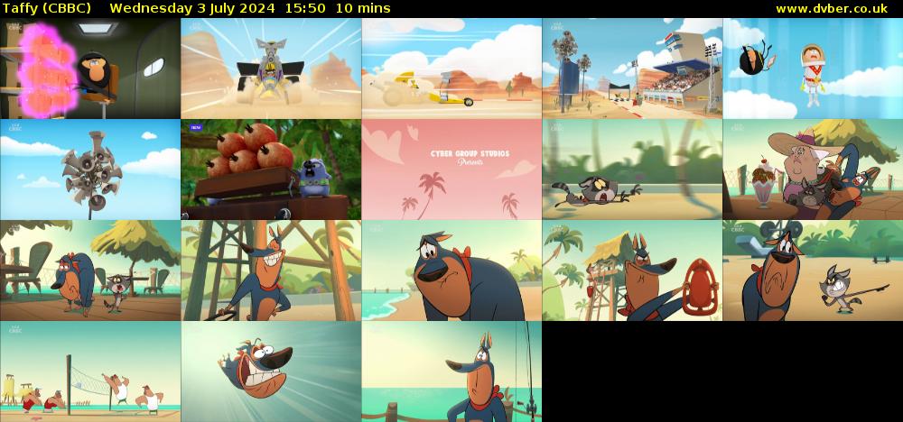 Taffy (CBBC) Wednesday 3 July 2024 15:50 - 16:00