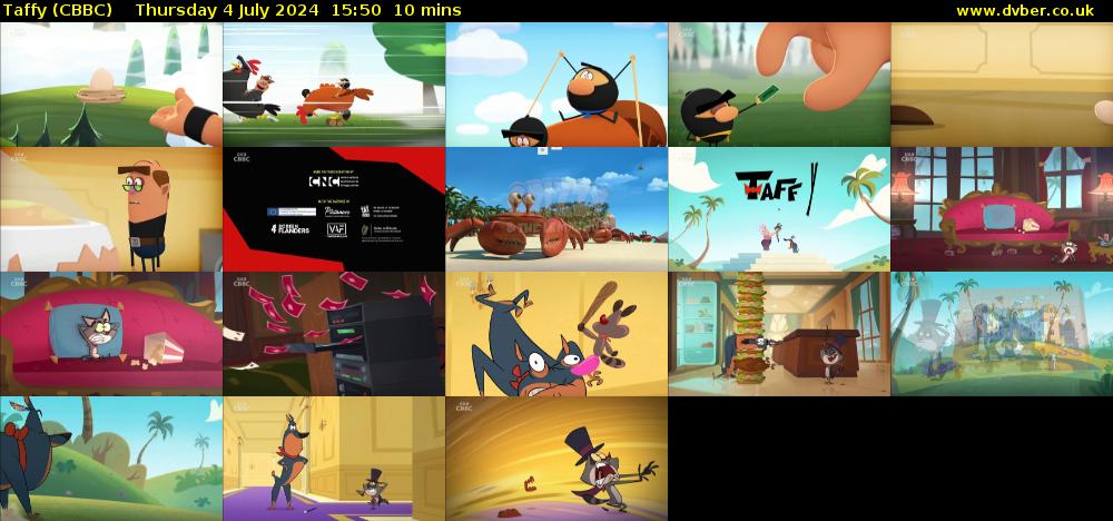 Taffy (CBBC) Thursday 4 July 2024 15:50 - 16:00