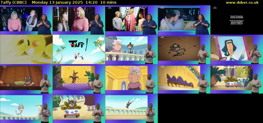 Taffy (CBBC) Monday 13 January 2025 14:20 - 14:30