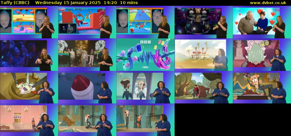 Taffy (CBBC) Wednesday 15 January 2025 14:20 - 14:30