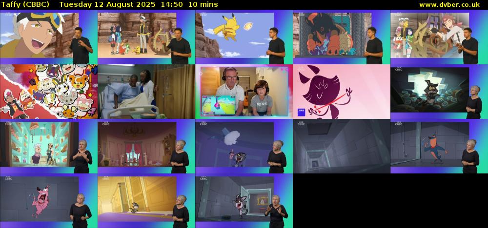 Taffy (CBBC) Tuesday 12 August 2025 14:50 - 15:00