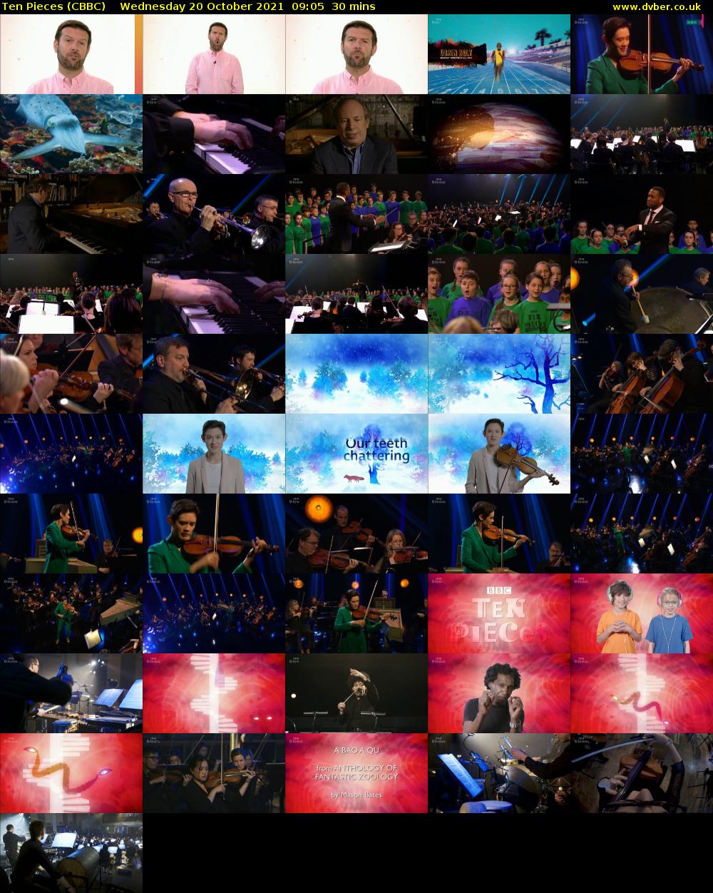 Ten Pieces (CBBC) Wednesday 20 October 2021 09:05 - 09:35