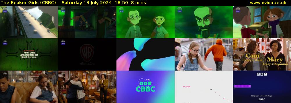 The Beaker Girls (CBBC) Saturday 13 July 2024 18:50 - 18:58
