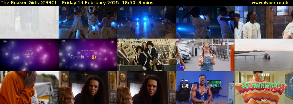 The Beaker Girls (CBBC) Friday 14 February 2025 18:50 - 18:58