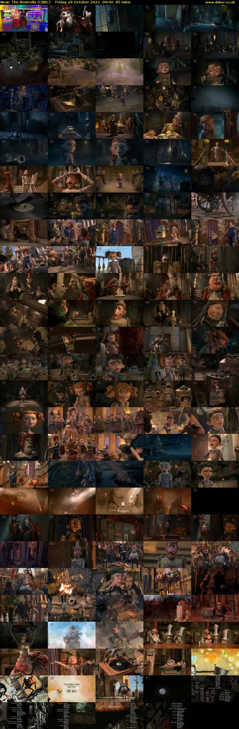The Boxtrolls (CBBC) Friday 28 October 2022 09:00 - 10:25