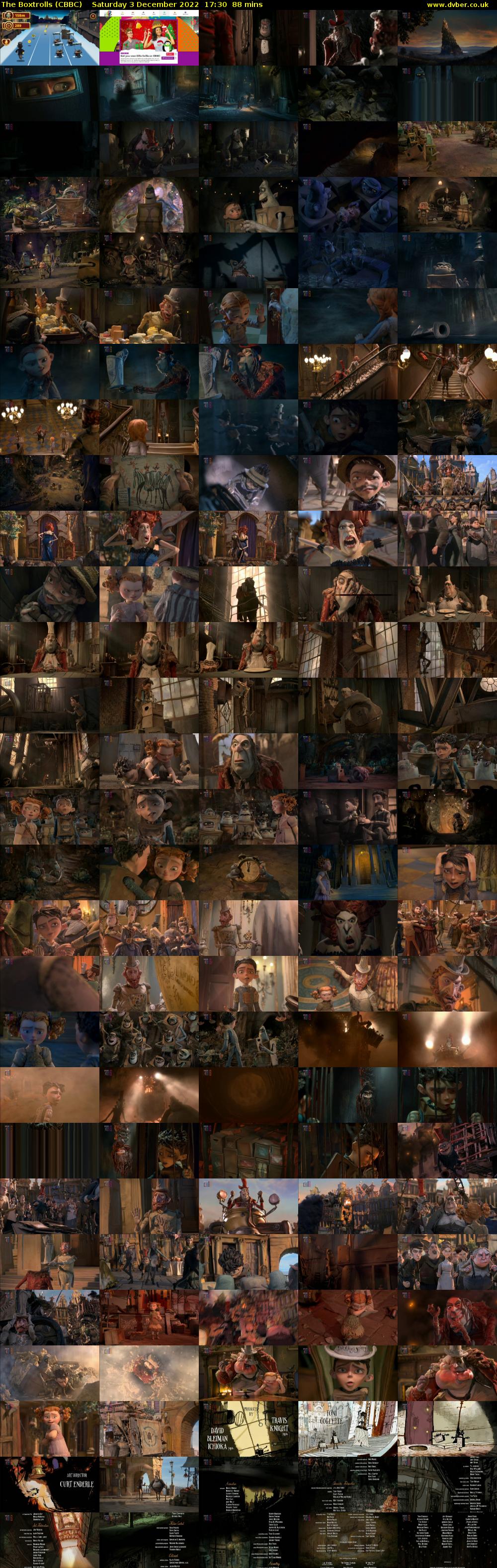 The Boxtrolls (CBBC) Saturday 3 December 2022 17:30 - 18:58