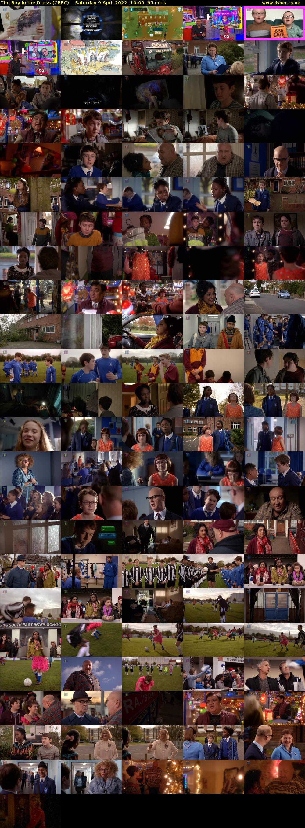 The Boy in the Dress (CBBC) Saturday 9 April 2022 10:00 - 11:05