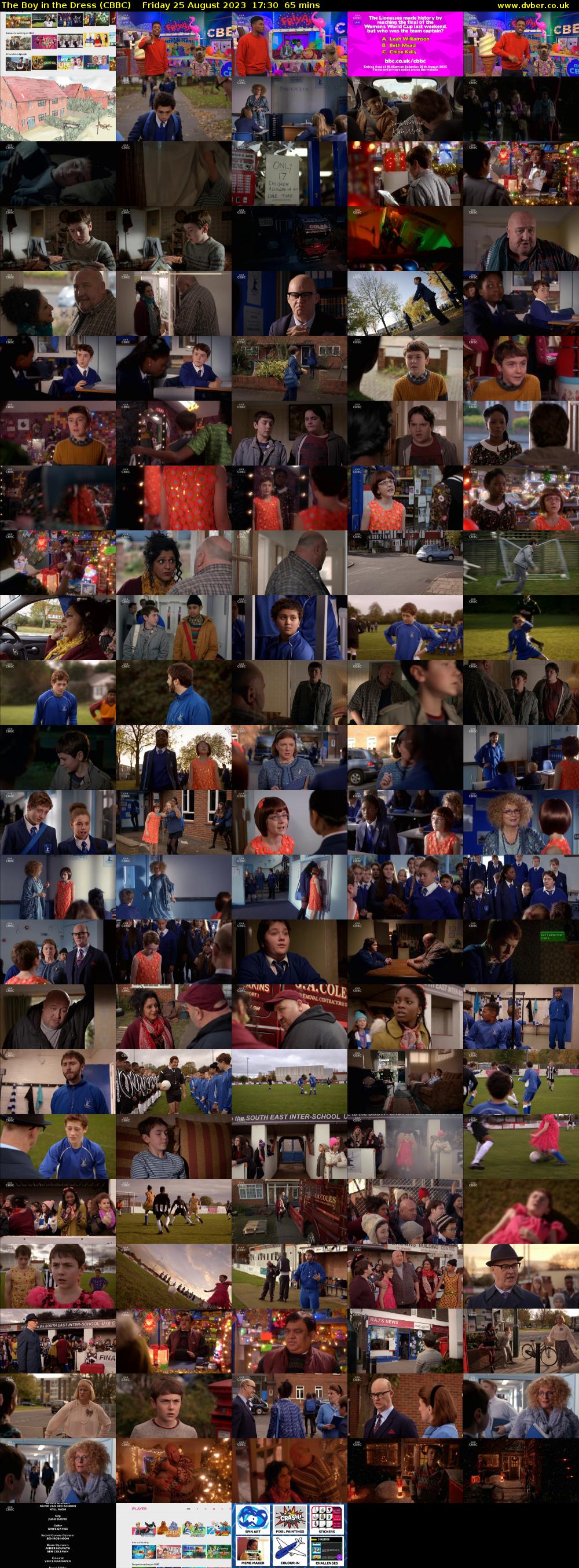 The Boy in the Dress (CBBC) Friday 25 August 2023 17:30 - 18:35