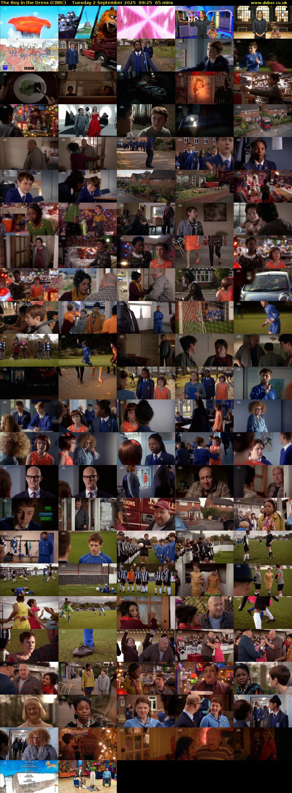 The Boy in the Dress (CBBC) Tuesday 2 September 2025 09:25 - 10:30