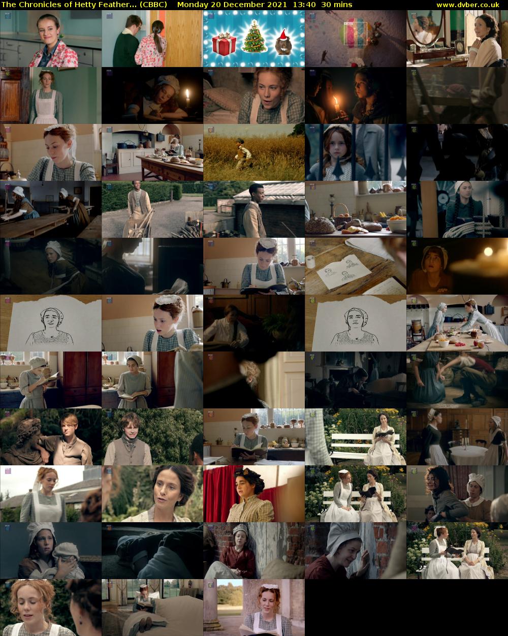 The Chronicles of Hetty Feather... (CBBC) Monday 20 December 2021 13:40 - 14:10