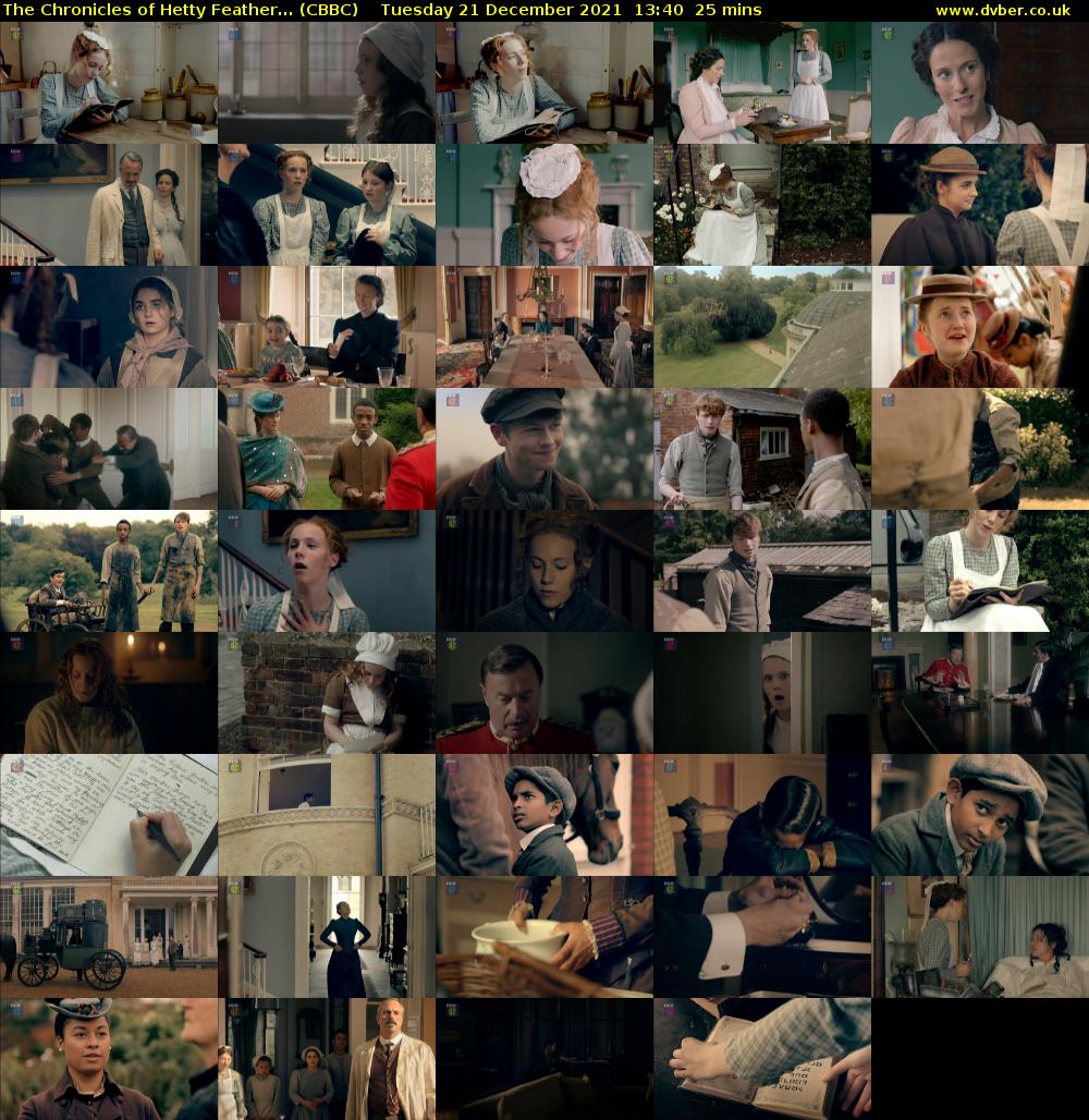 The Chronicles of Hetty Feather... (CBBC) Tuesday 21 December 2021 13:40 - 14:05