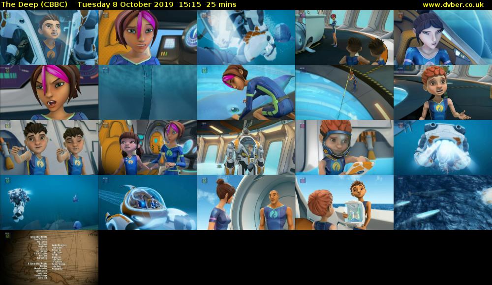 The Deep (CBBC) Tuesday 8 October 2019 15:15 - 15:40