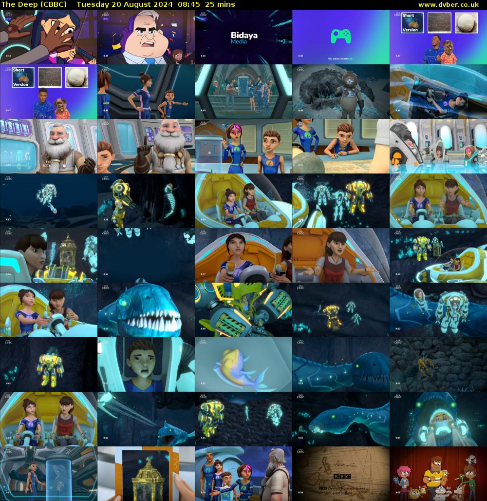 The Deep (CBBC) Tuesday 20 August 2024 08:45 - 09:10