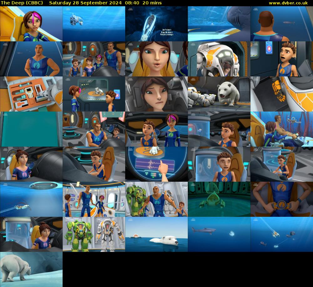 The Deep (CBBC) Saturday 28 September 2024 08:40 - 09:00