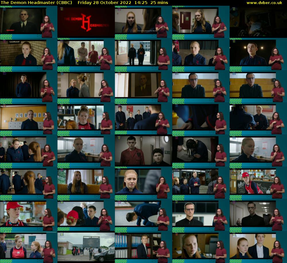 The Demon Headmaster (CBBC) Friday 28 October 2022 14:25 - 14:50