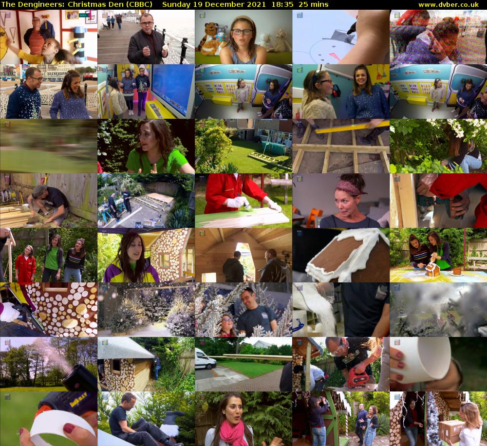 The Dengineers: Christmas Den (CBBC) Sunday 19 December 2021 18:35 - 19:00