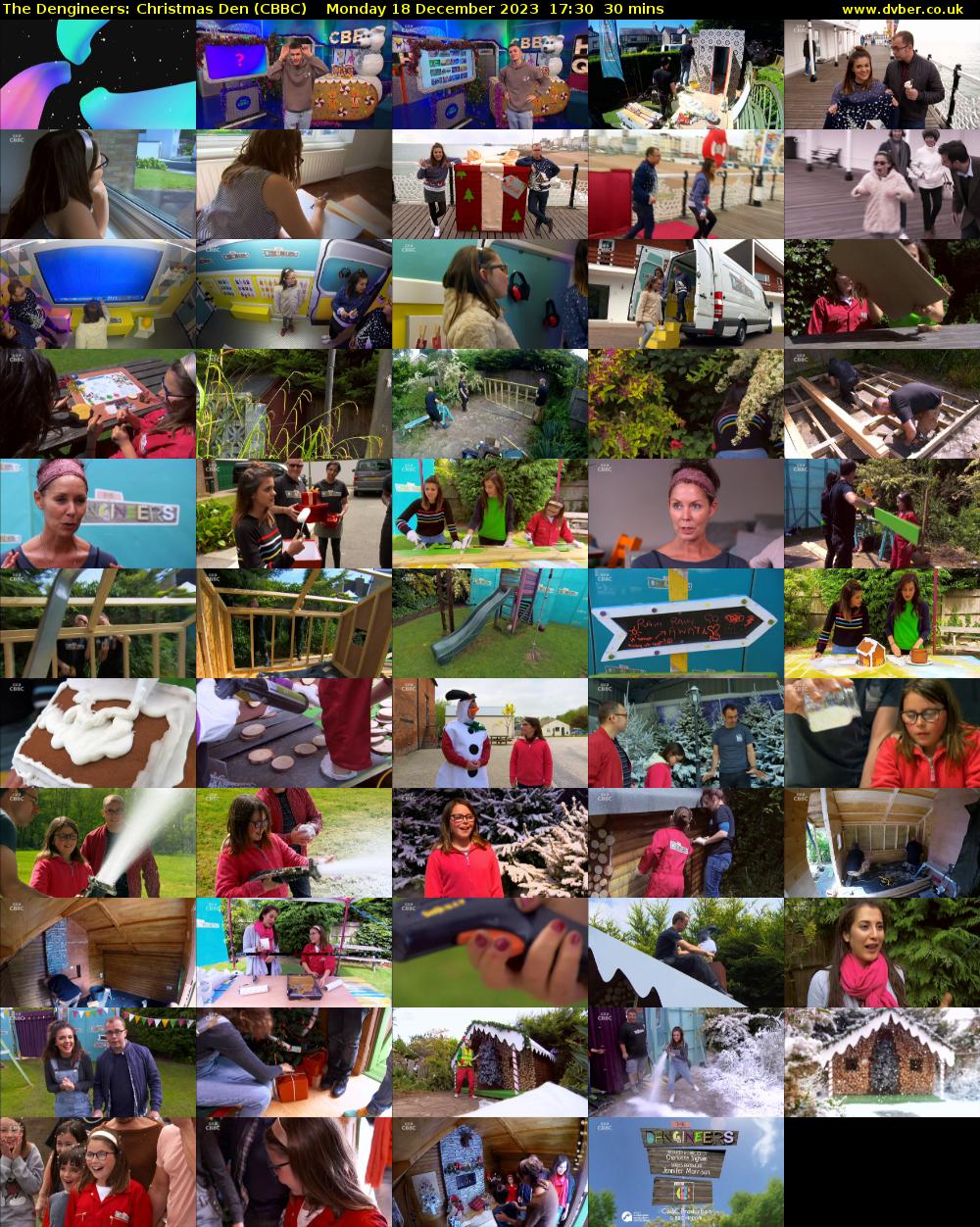 The Dengineers: Christmas Den (CBBC) Monday 18 December 2023 17:30 - 18:00