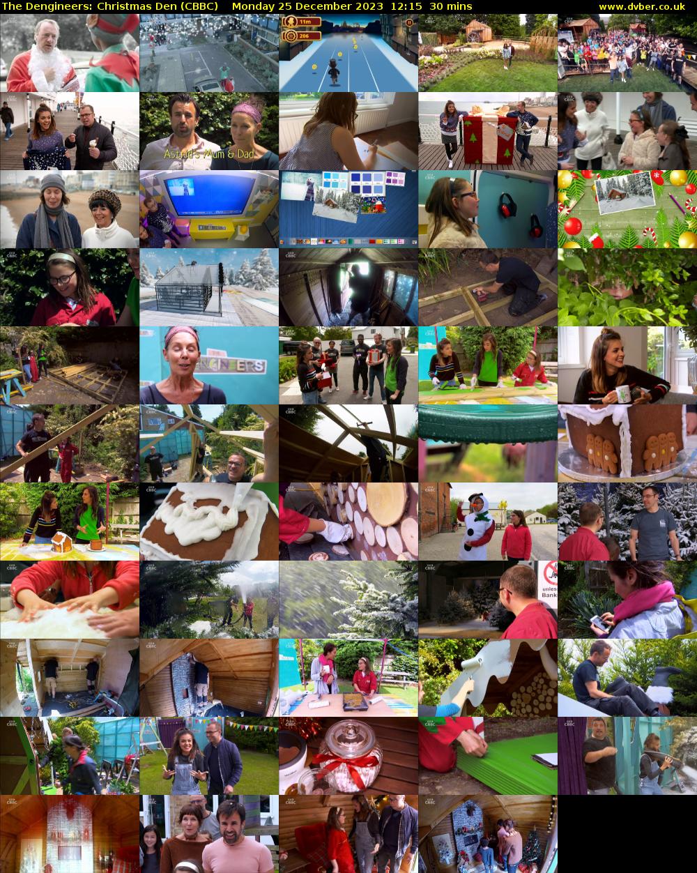 The Dengineers: Christmas Den (CBBC) Monday 25 December 2023 12:15 - 12:45
