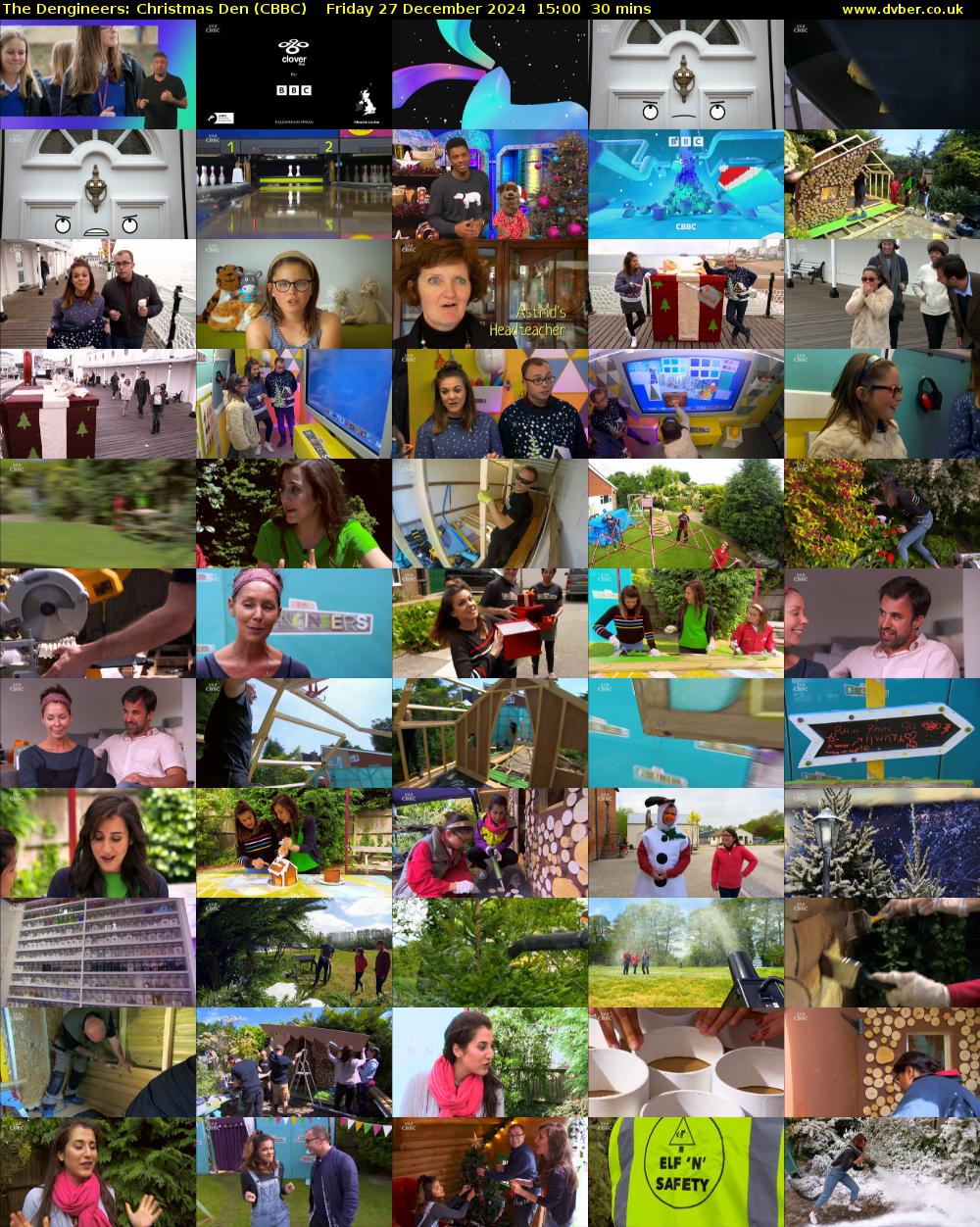 The Dengineers: Christmas Den (CBBC) Friday 27 December 2024 15:00 - 15:30