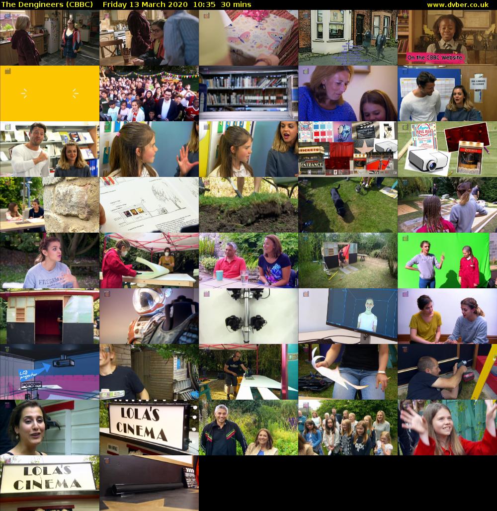 The Dengineers (CBBC) Friday 13 March 2020 10:35 - 11:05