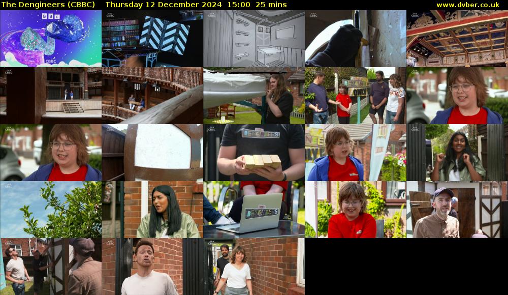 The Dengineers (CBBC) Thursday 12 December 2024 15:00 - 15:25