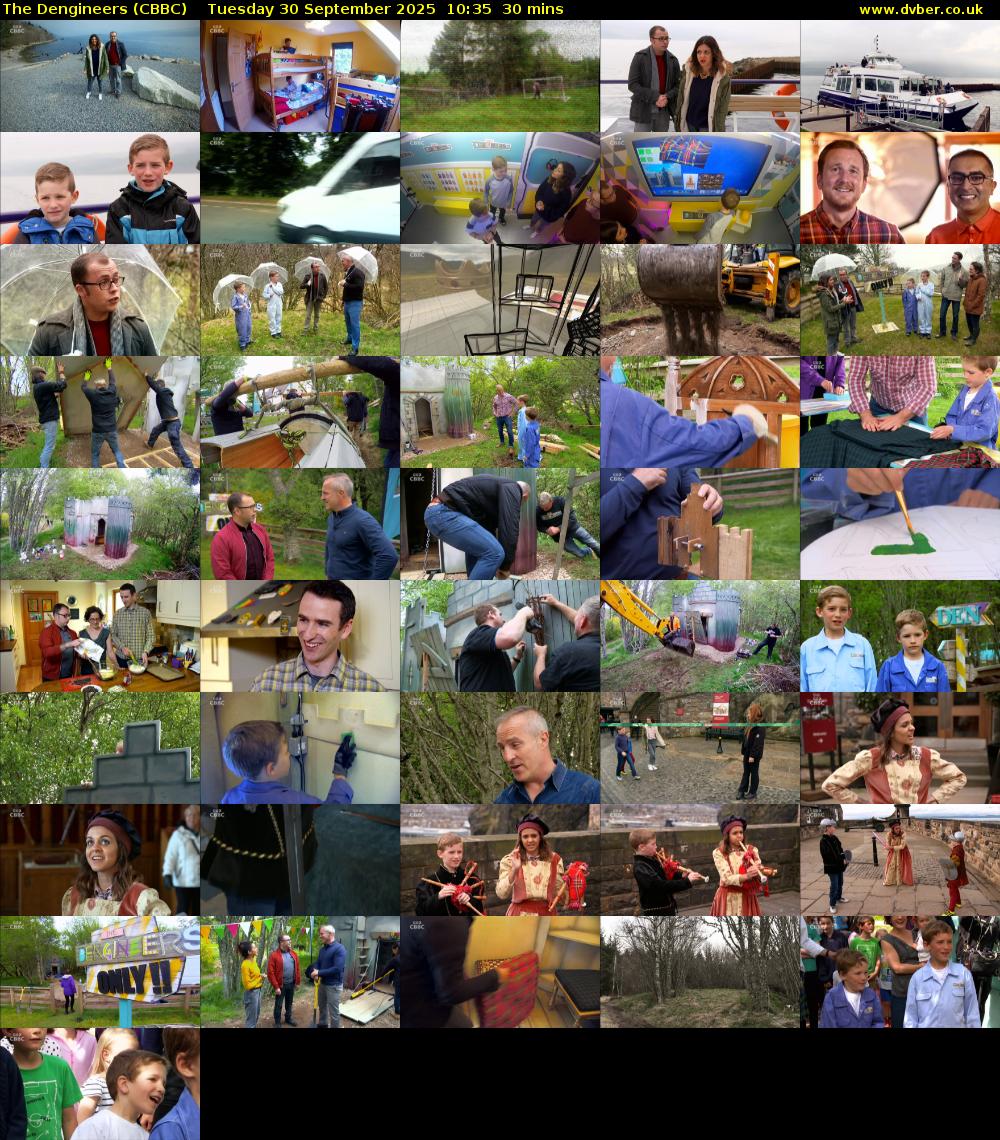 The Dengineers (CBBC) Tuesday 30 September 2025 10:35 - 11:05