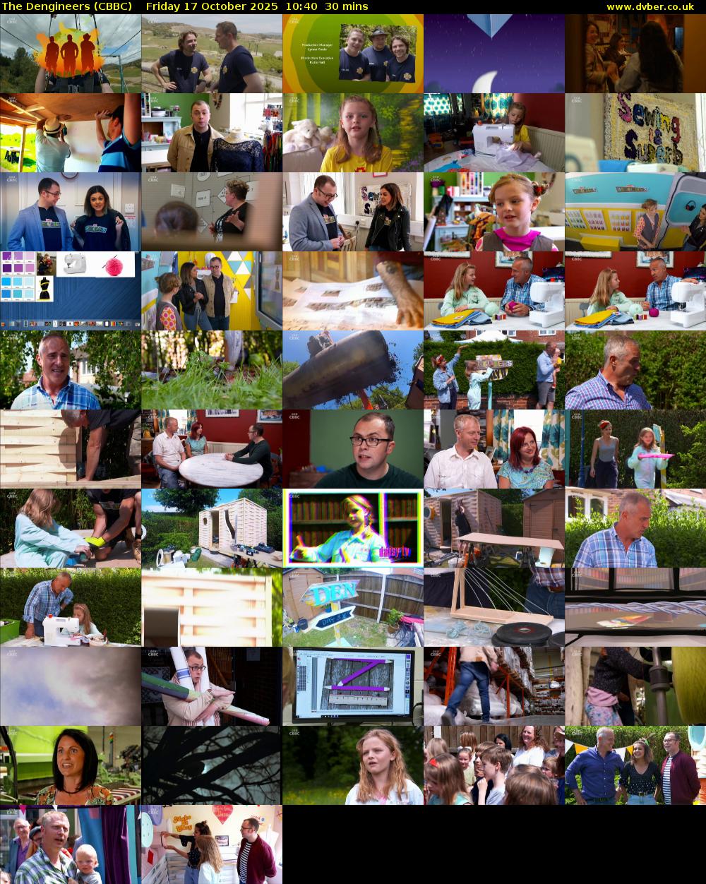 The Dengineers (CBBC) Friday 17 October 2025 10:40 - 11:10