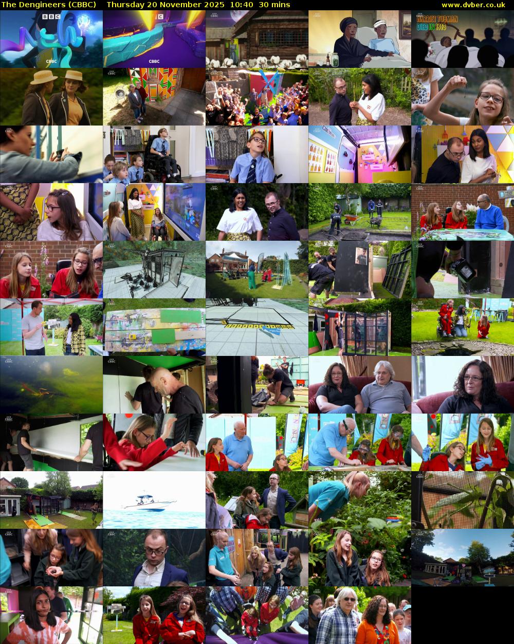 The Dengineers (CBBC) Thursday 20 November 2025 10:40 - 11:10