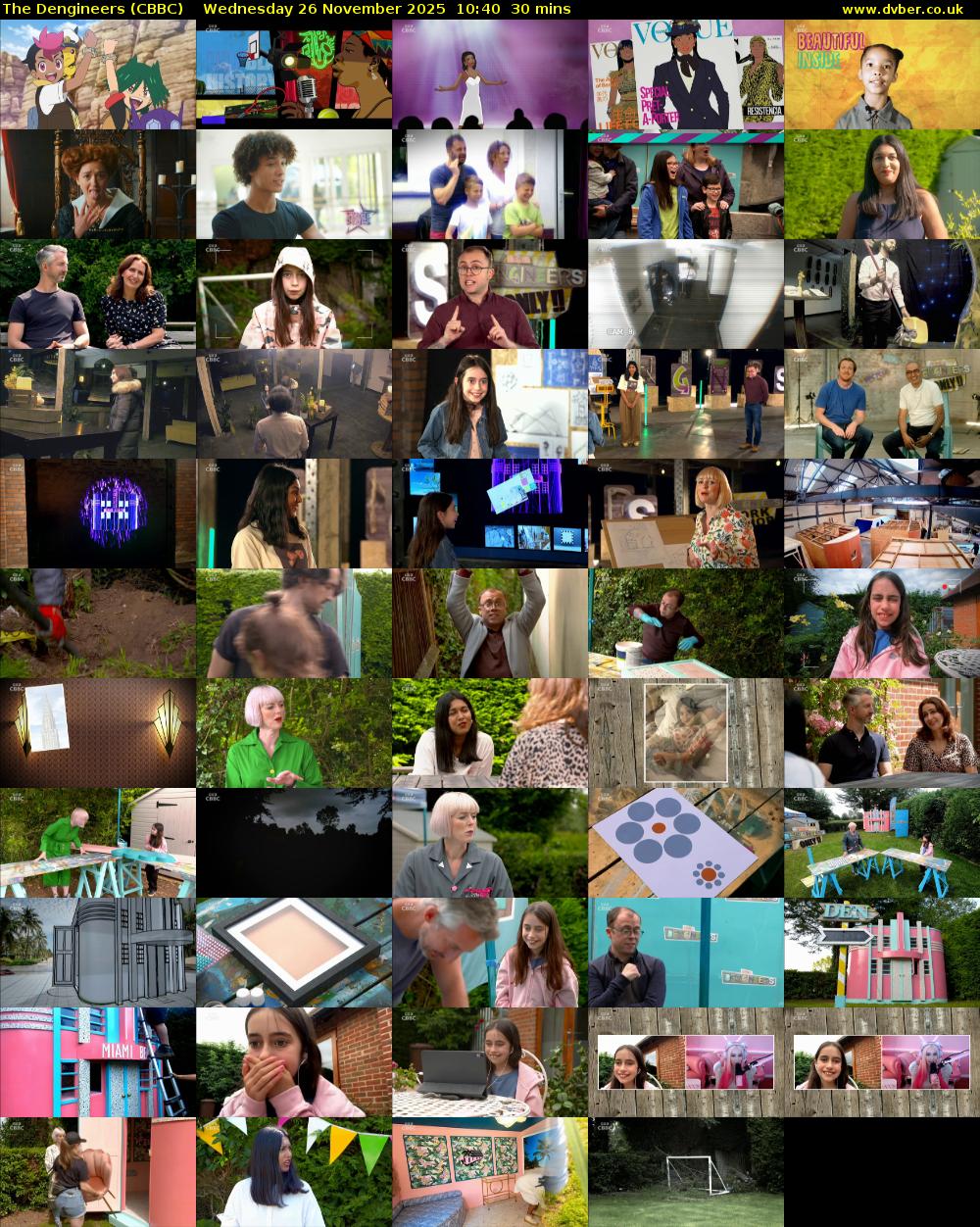The Dengineers (CBBC) Wednesday 26 November 2025 10:40 - 11:10
