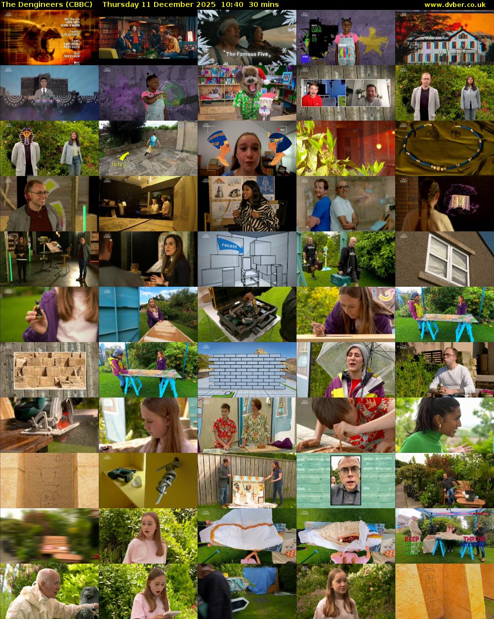 The Dengineers (CBBC) Thursday 11 December 2025 10:40 - 11:10