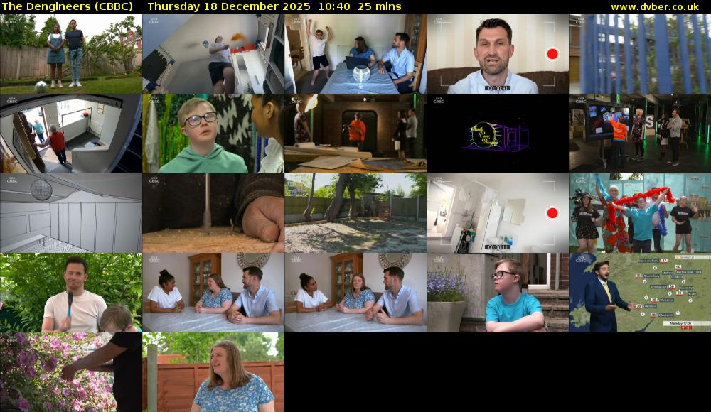 The Dengineers (CBBC) Thursday 18 December 2025 10:40 - 11:05