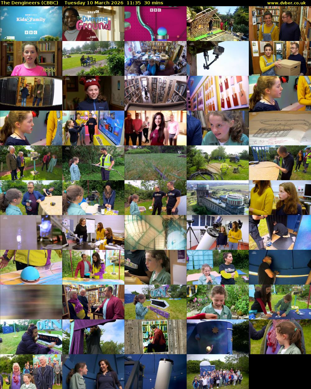 The Dengineers (CBBC) Tuesday 10 March 2026 11:35 - 12:05