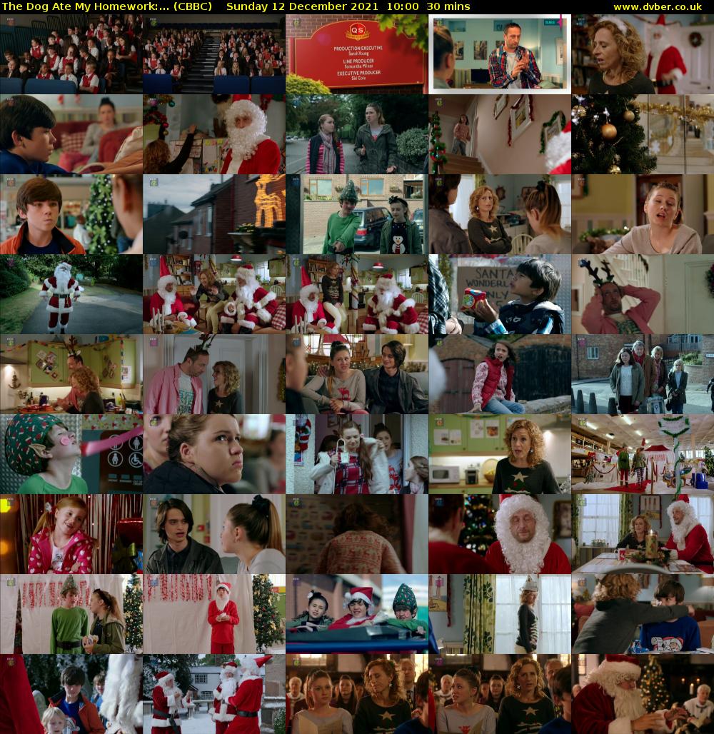 The Dog Ate My Homework:... (CBBC) Sunday 12 December 2021 10:00 - 10:30