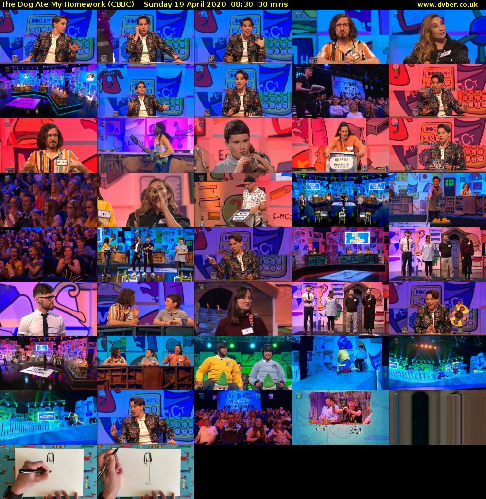 The Dog Ate My Homework (CBBC) Sunday 19 April 2020 08:30 - 09:00
